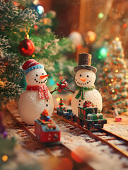 Whimsical Christmas Scene