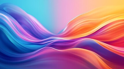 Fototapeta premium Abstract Colorful Swirling Wave Pattern Design