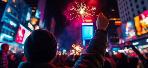Night Celebration in Times Square.
