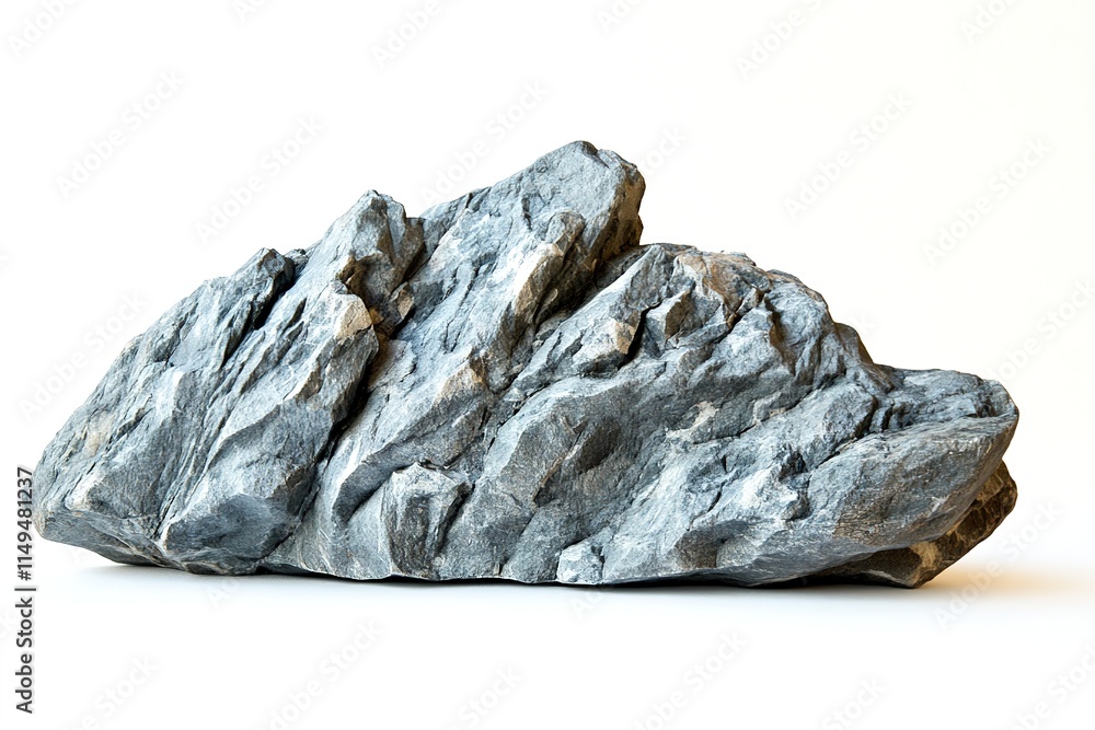 Poster mountain rock formation placed on white background clean and simple composition with ample copy spac
