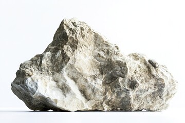 Fototapeta premium mountain rock formation placed on white background clean and simple composition with ample copy space around it highlighting