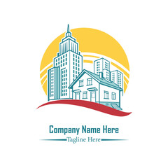 Fototapeta premium Modern Real Estate logo