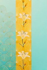  Elegant Vein Art and Lily Flowers in Earthy Hues