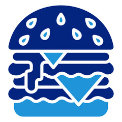 Burger Icon Element For Design