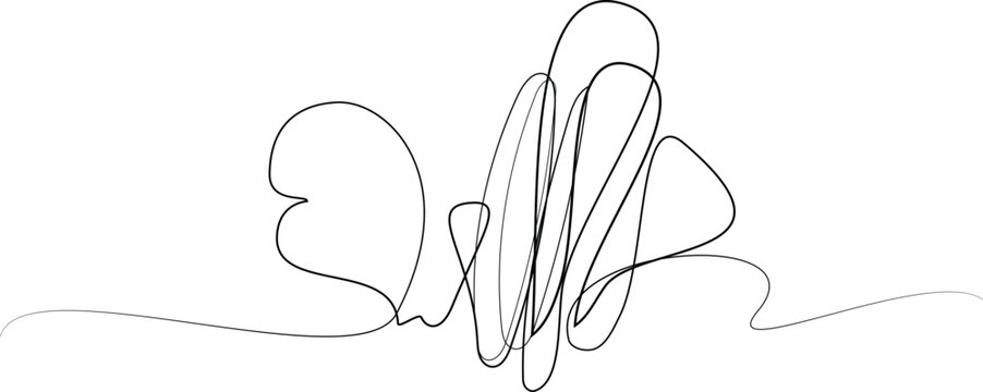 Ink pen scrawls, Random chaotic lines. Hand drawing insane tangled scribble clew, random chaotic pen doodle strokes art, Coal line sketch, Seamless vector of scribble patterns.eps