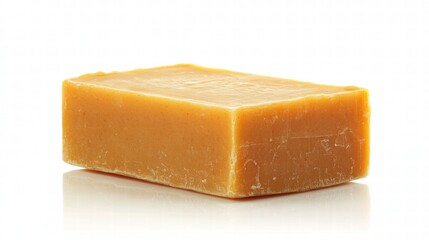 Rectangular Bar of Honey-Colored Soap