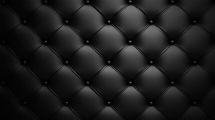 Closeup of black leather texture, a dark and textured background for design photography