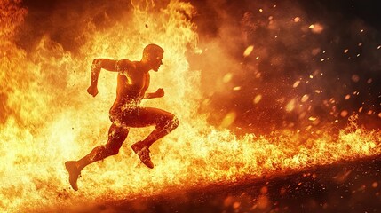 Fototapeta premium Breaking Your Personal Best: Proven Methods for Improving Your Marathon Time and Performance