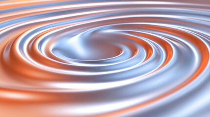 Quantum, Swirling patterns of blue and orange create a dynamic, fluid texture, evoking movement and depth in a visually striking composition.