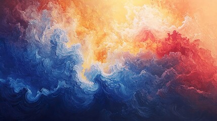 Abstract Colorful Waves: A Dynamic and Vibrant Masterpiece