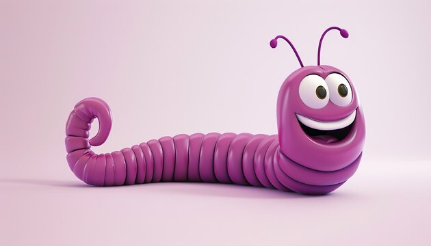 Happy Purple Worm