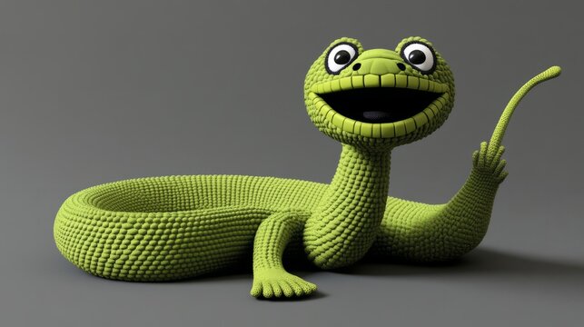 Cute cartoon snake