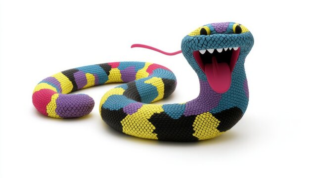 Cute cartoon snake