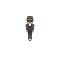 Man in Suit Levitating Emoji
