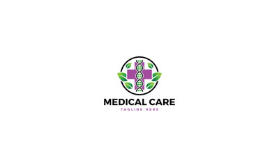 Professional Innovative Unique Modern Medical Care Branding Logos Vector, Adaptive Designs for Medical Healthcare Wellness Services