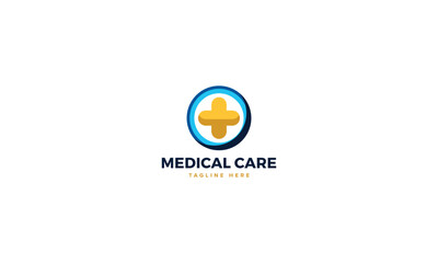 Professional Innovative Unique Modern Medical Care Branding Logos Vector, Adaptive Designs for Medical Healthcare Wellness Services