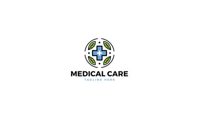 Professional Innovative Unique Modern Medical Care Branding Logos Vector, Adaptive Designs for Medical Healthcare Wellness Services