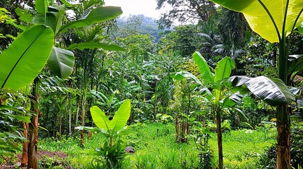 lush green forest with sunlight streaming through the trees, symbolizing the importance of protecting natural ecosystems for future sustainability. [Environmental]:[sustainability] 