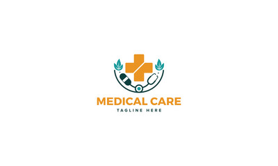 Professional Innovative Unique Modern Medical Care Branding Logos Vector, Adaptive Designs for Medical Healthcare Wellness Services