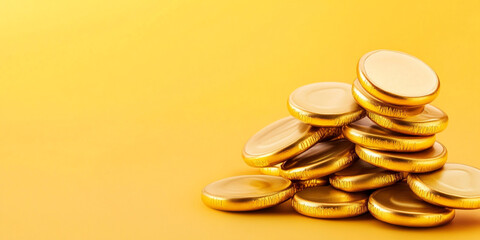 Shimmering Golden Chocolate Coins Gelt for Festive Celebrations