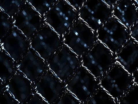 Dark Mesh Netting Macro Photo
