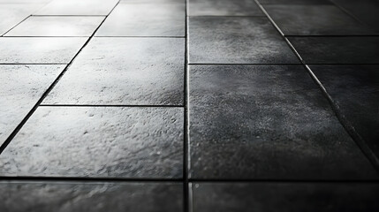 Dark Gray Tile Floor Background