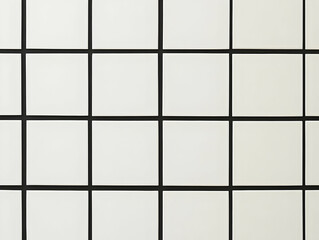 White Tile Grid Illustration