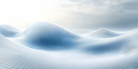 Abstract 3D Grid Wave Background