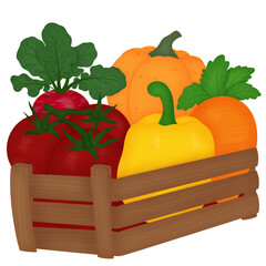 vegetables in a basket