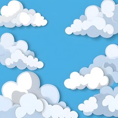 Obraz premium blue sky background with clouds