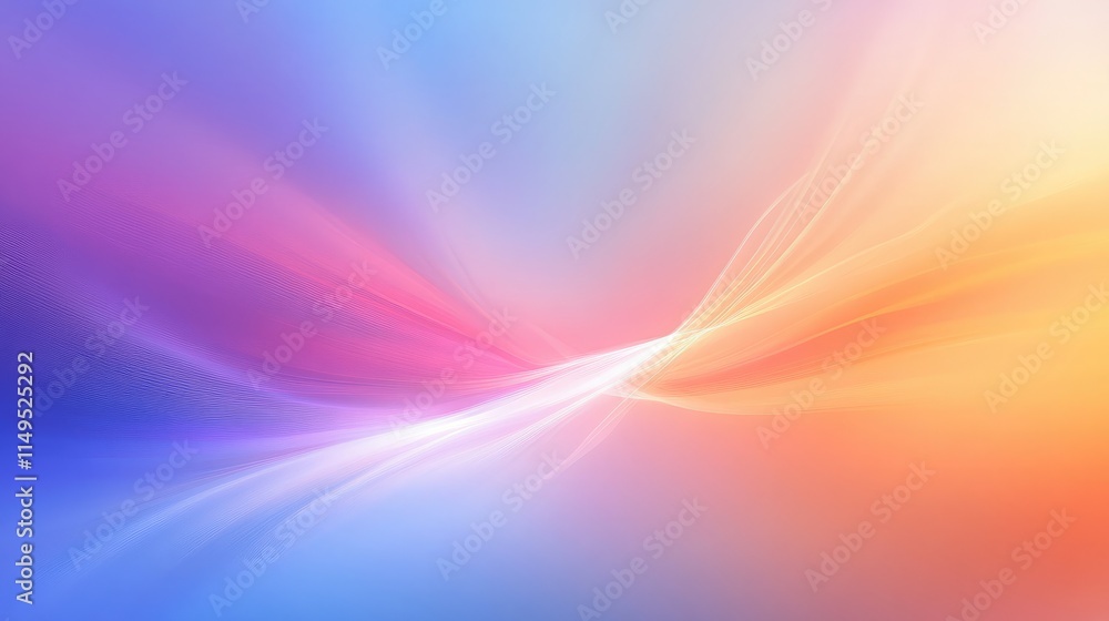 Poster soft and dreamy abstract background with gentle waves of color blending together in harmonious tones