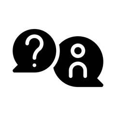 inquiry glyph icon