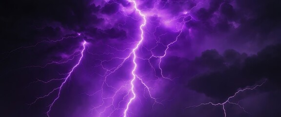 Purple lightning black and dark abstract background