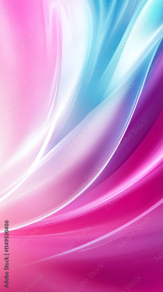 Aufkleber dynamic pastel gradient background blending aqua and azalea pink with a delicate white noise texture