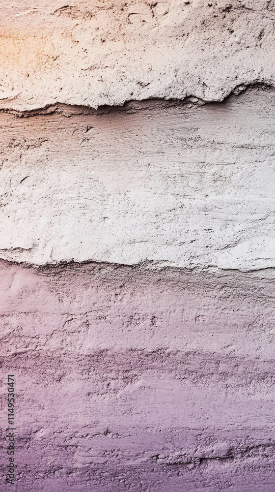 Poster dynamic pastel gradient of pale violet and peachy pink accented with subtle white noise for a textur