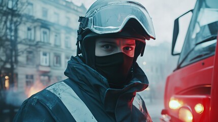 Emergency Response Team Member in Action Addressing Crisis Situations Quickly and Efficiently