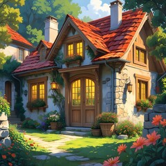 Fototapeta premium traditional thai house