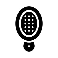 Hairbrush glyph icon