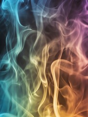 Obraz premium Smoke on Black Background