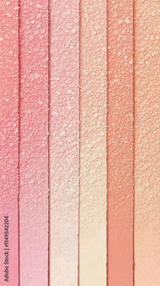 Aufkleber warm pastel gradient transitioning from soft apricot to azalea pink with a grainy overlay and white 