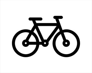 Bicycle logo design icon symbol vector illustration.