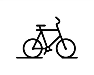 Fototapeta premium silhouette of a bicycle vector