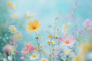 Abstract oil painting flowers wallpaper, art oil painting background