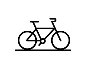 Obraz premium bicycle isolated on white background