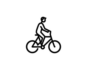 Fototapeta premium cyclist vector