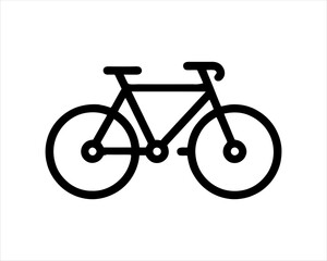 Obraz premium Bicycle logo design icon symbol vector illustration.