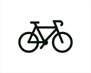 Fototapeta premium Bicycle logo design icon symbol vector illustration.
