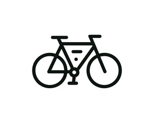 Obraz premium Bicycle logo design icon symbol vector illustration.