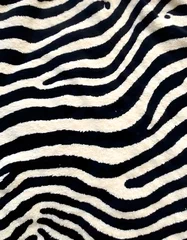 Fotobehang zebra skin texture © garamanis