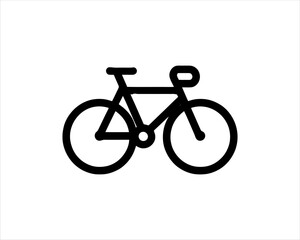 Fototapeta premium silhouette of a bicycle